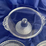 Glass Cake Stand, dish and bowl with cake server - thumbnail 4 of 10