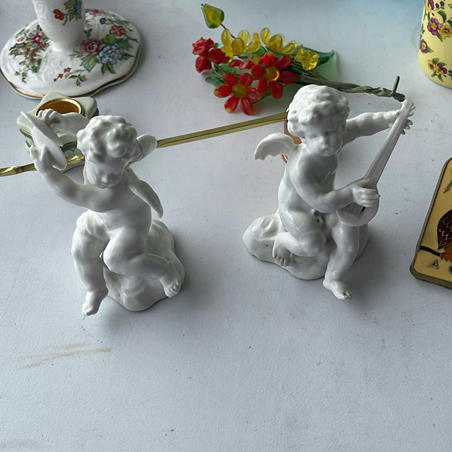Porcelain Cherubs, Greek Plates, Wedgwood Pewter Vase and More - image 9 of 32