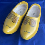 Vintage Yellow Wooden Dutch Shoes Clogs - thumbnail 1 of 5