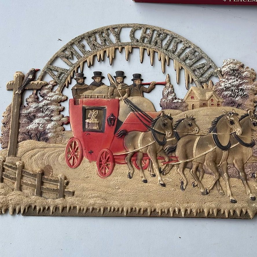 Royal Albert Placemats, Santa Cutting Board and vintage decoration - image 4 of 8