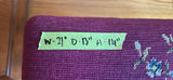 Vintage Wooden Footstool with Needlepoint Tapestry - thumbnail 3 of 7