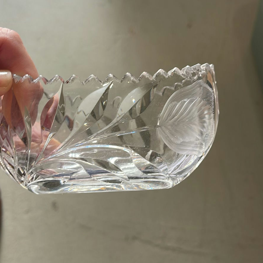 Crystal Servingware and Napkin Rings - image 5 of 15