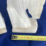 Vintage Onyx Marble Horse Head Bookends - thumbnail 4 of 6
