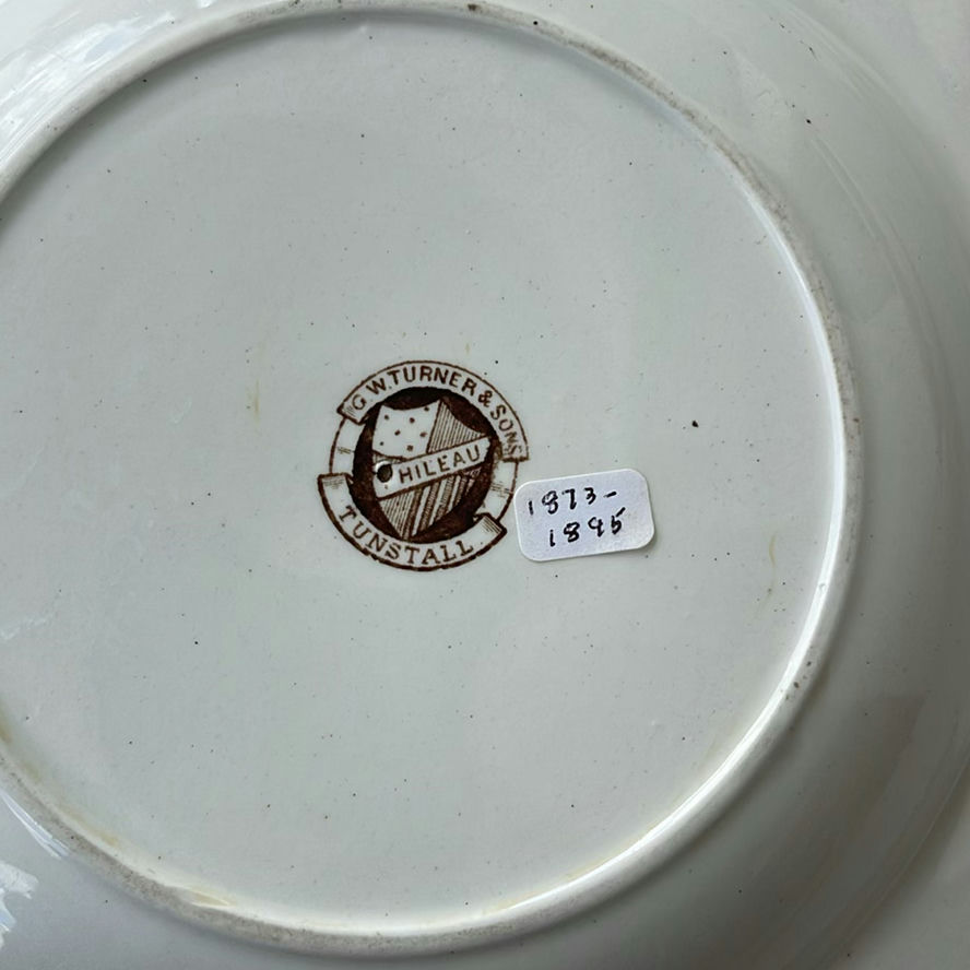 Antique Transferware and Antique Game Pie Dish - image 14 of 25