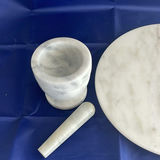 Marble Revolving Tray and Mortar and Pestle - thumbnail 3 of 7