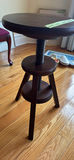 Dark Wood Swivel Stool - thumbnail 3 of 4