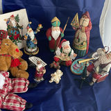Decorative Santa Lot including Jim Shore Santa holding Boat - thumbnail 1 of 19