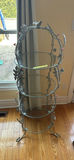 Multi Tiered Circular Glass And Metal Stand - thumbnail 6 of 9