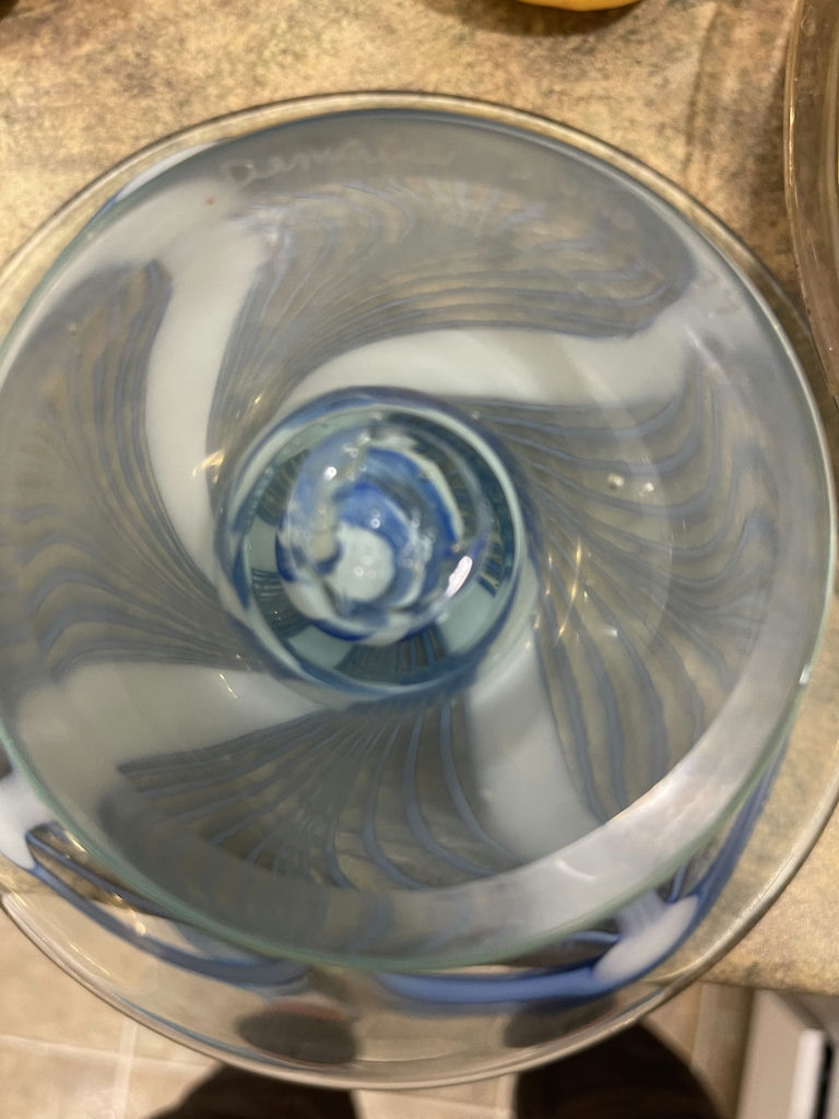 Glass Fish Dish and Glass Pedestal Dish with Lemons - image 5 of 7