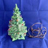 Vintage Green Ceramic Light Up Tree - thumbnail 2 of 8