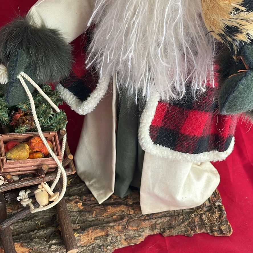 Santa on Wood Ltd Edition by Peg & Mary  - image 5 of 11