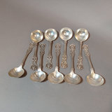 Antique Dominick & Haff Sterling Soup Spoons Set/9 - thumbnail 1 of 8
