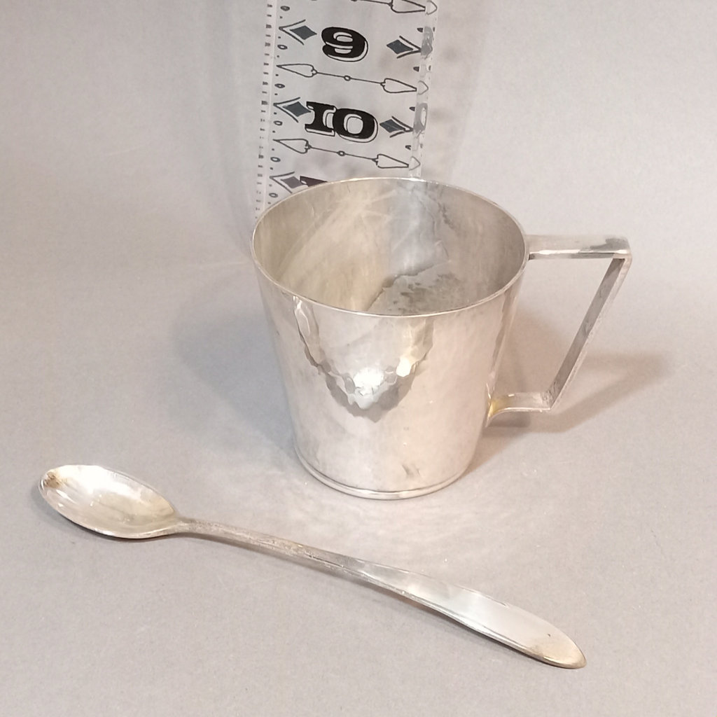 Sterling MBE Cup & Spoon - image 1 of 10