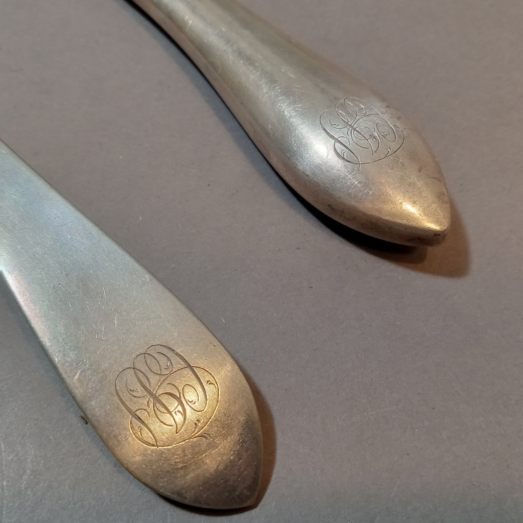 Sterling Dominick & Haff Flatware - Set/12 Luncheon Forks + Reed & Barton Knives - image 3 of 9