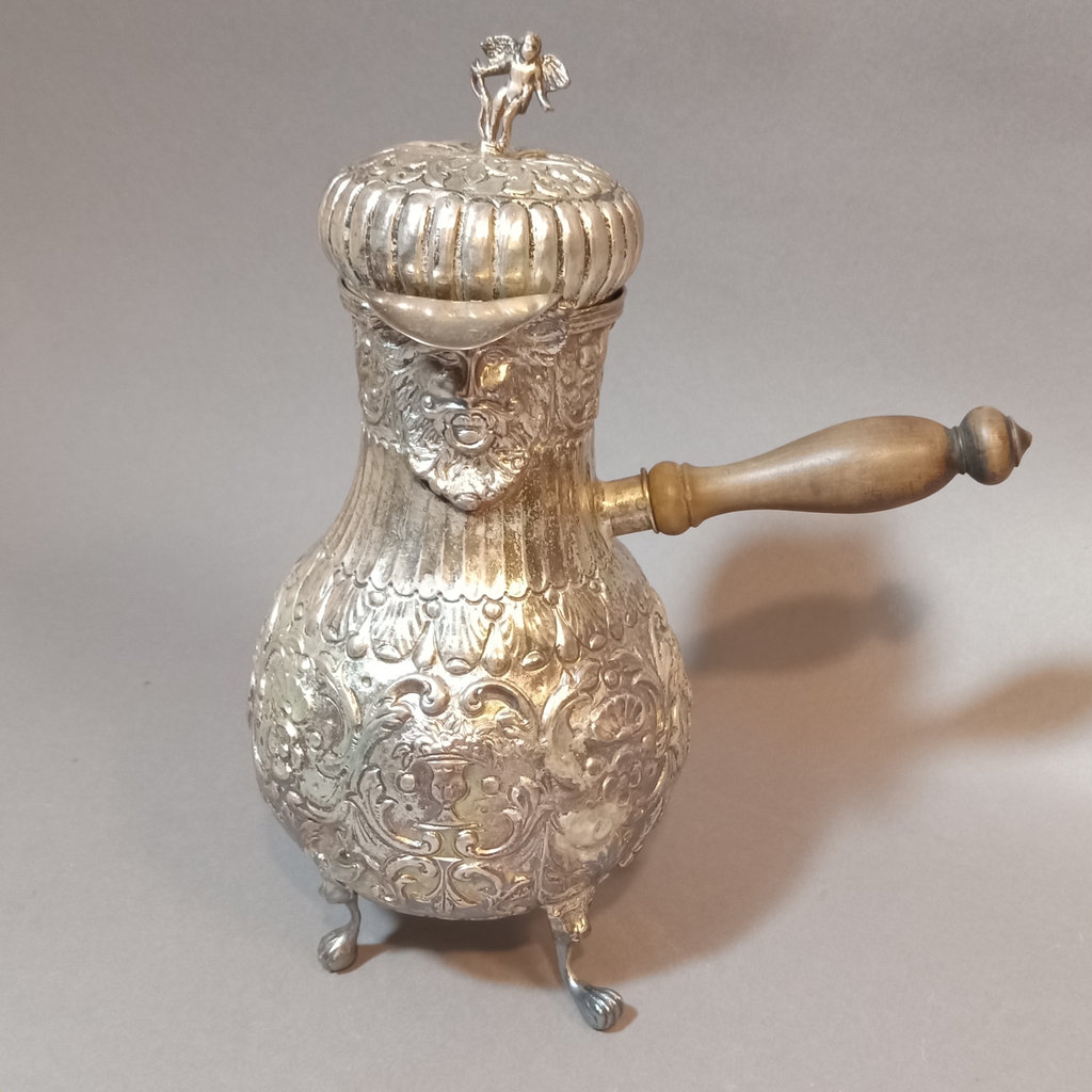19th Century Dutch Silver Chocolate Pot - image 1 of 13