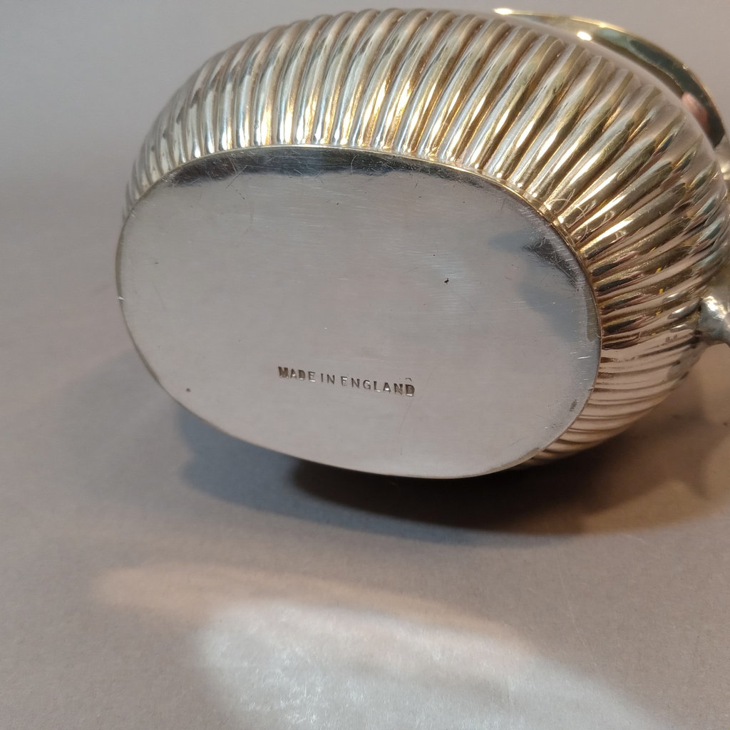 Silver Plate Tea Set w/Sterling Strainer - image 15 of 21
