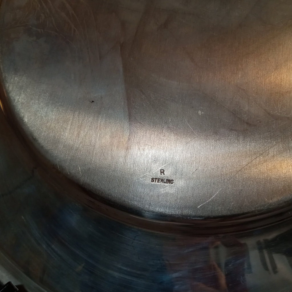 Sterling Silver Charger w/ W Monogram - image 5 of 5