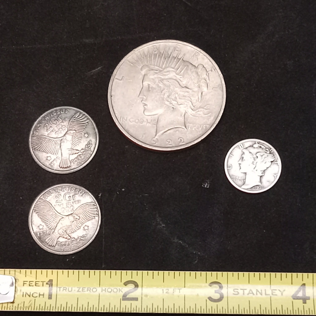 US 1922 Liberty Silver Dollar and More - image 2 of 8