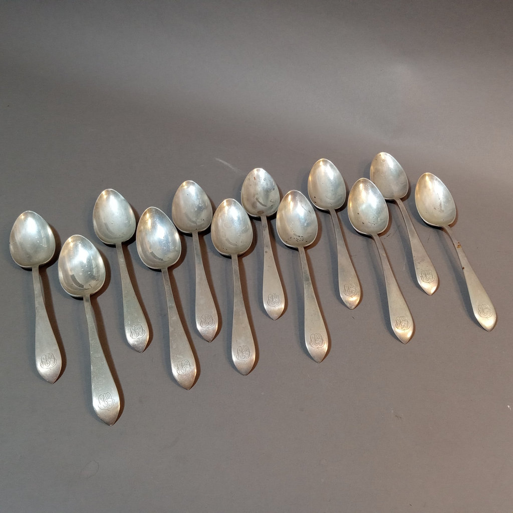 Sterling Dominick & Haff Flatware - Set/12 Dessert Spoons - image 2 of 5
