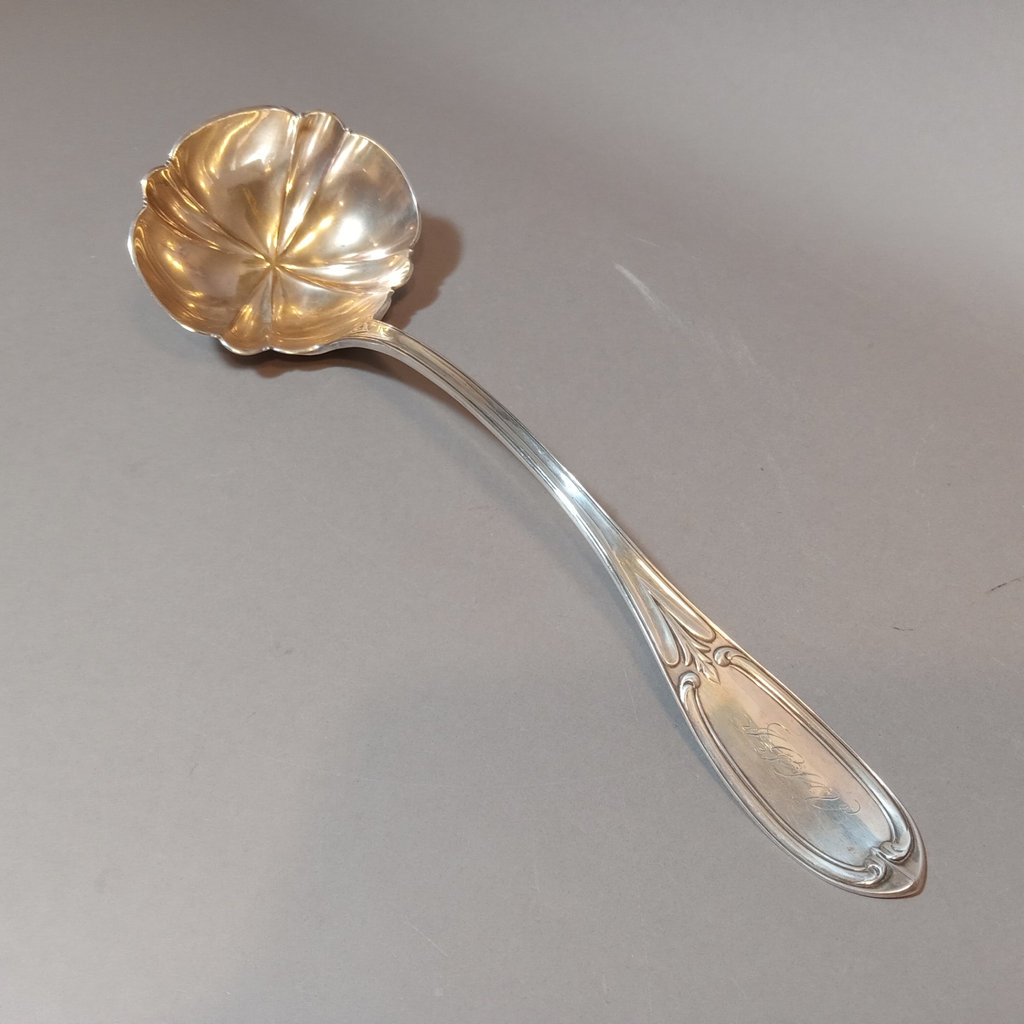 Antique S.D. Brower Punch Bowl Ladle - image 1 of 8