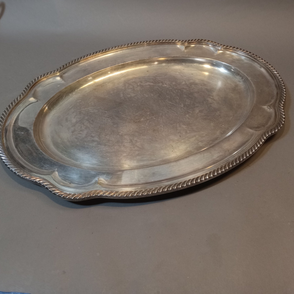 Silver Plate Tea Set w/Sterling Strainer - image 17 of 21