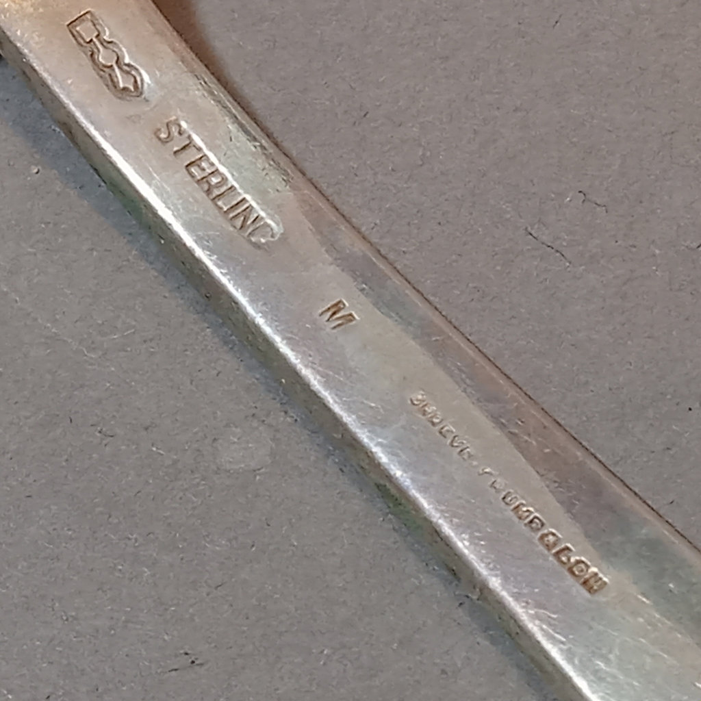 Sterling Dominick & Haff Flatware - Set/12 Dinner Forks + Reed & Barton Knives - image 6 of 7