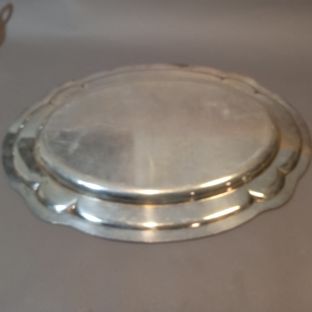 Silver Plate Tea Set w/Sterling Strainer - image 20 of 21