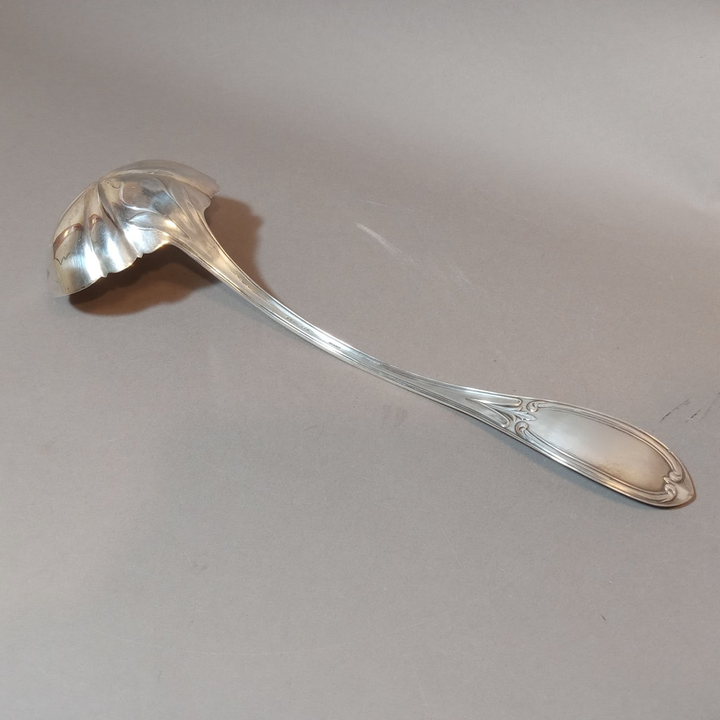 Antique S.D. Brower Punch Bowl Ladle - image 5 of 8