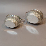 Silver Plate Tea Set w/Sterling Strainer - thumbnail 14 of 21