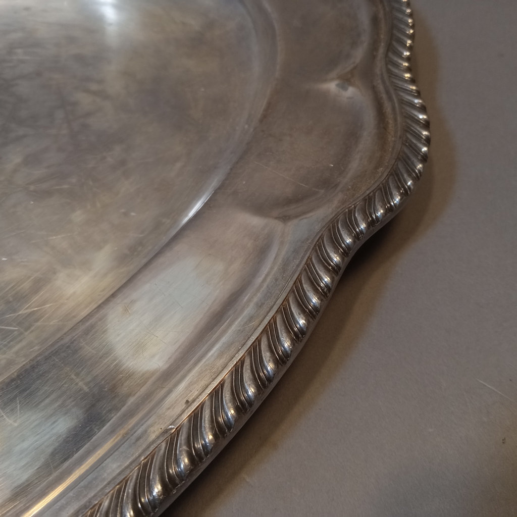 Silver Plate Tea Set w/Sterling Strainer - image 19 of 21