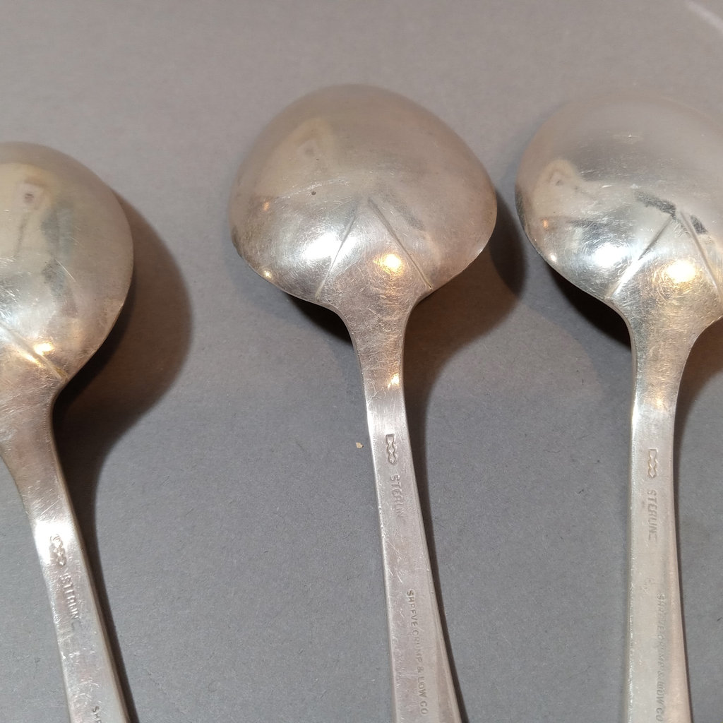 Sterling Dominick & Haff Flatware - Set/3 Serving Spoons - image 5 of 5
