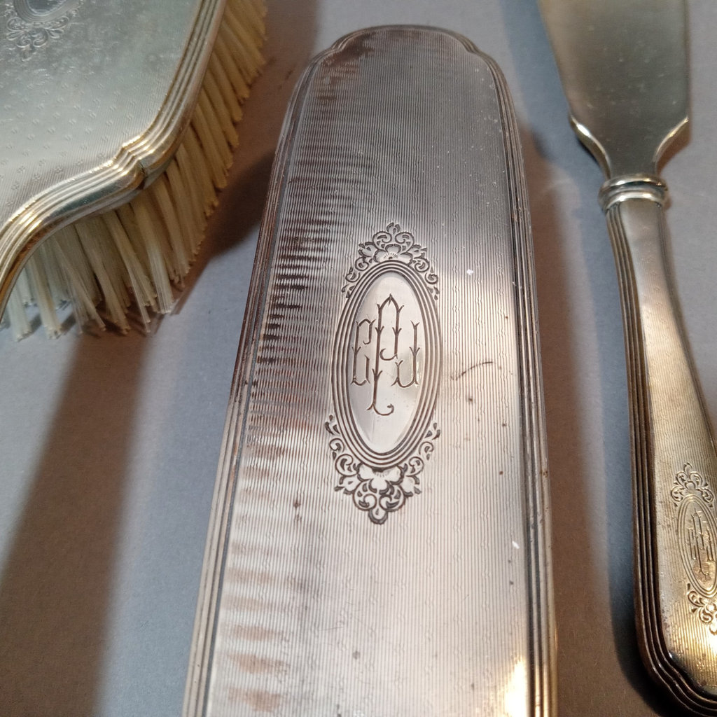 Sterling Vanity Set - image 3 of 8