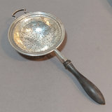 Silver Plate Tea Set w/Sterling Strainer - thumbnail 2 of 21