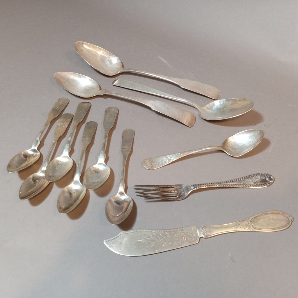 Miscellaneous Sterling & Coin Silver Flatware - image 1 of 27