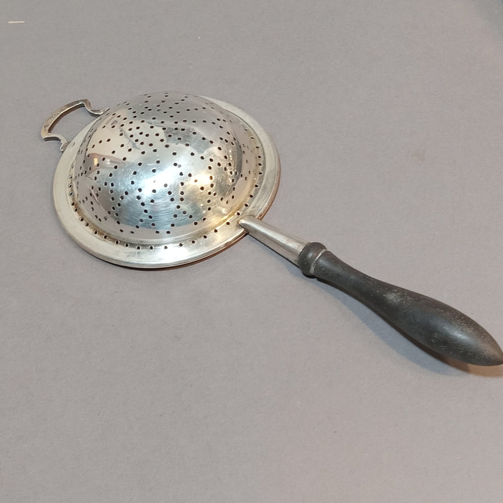 Silver Plate Tea Set w/Sterling Strainer - image 3 of 21
