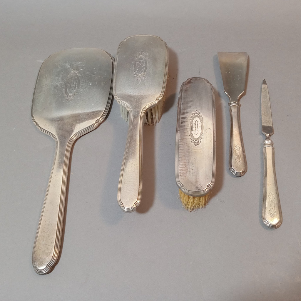 Sterling Vanity Set - image 1 of 8