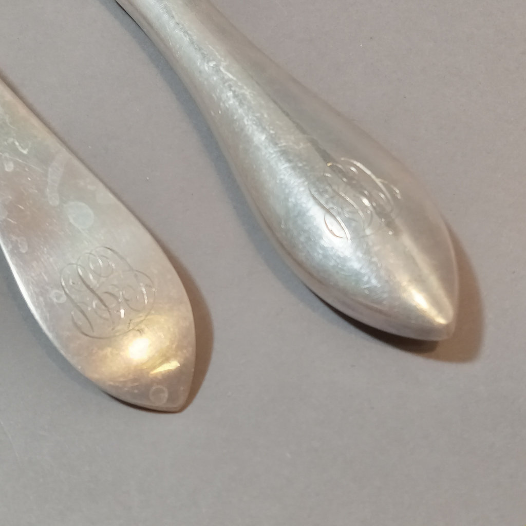 Sterling Dominick & Haff Flatware - Set/12 Dinner Forks + Reed & Barton Knives - image 3 of 7