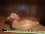 Handcrafted Wooden Duck Figurine - thumbnail 4 of 6