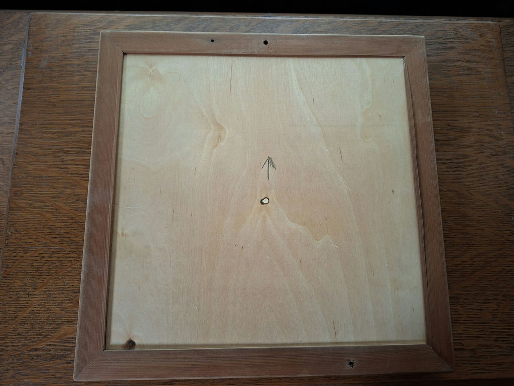 Framed Geometric Wood Carving Wall Art, Handmade By Local Artist - image 4 of 4