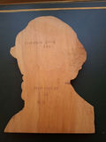 Hand-Carved Wooden Portrait Wall Plaque, Jefferson Davis - thumbnail 7 of 7