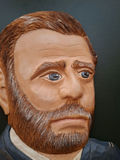 Hand-Carved Wood Ulysses S Grant Portrait Wall Plaque, SIGNED - thumbnail 2 of 7