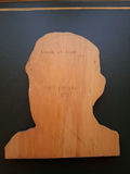 Hand-Carved Wood Ulysses S Grant Portrait Wall Plaque, SIGNED - thumbnail 7 of 7