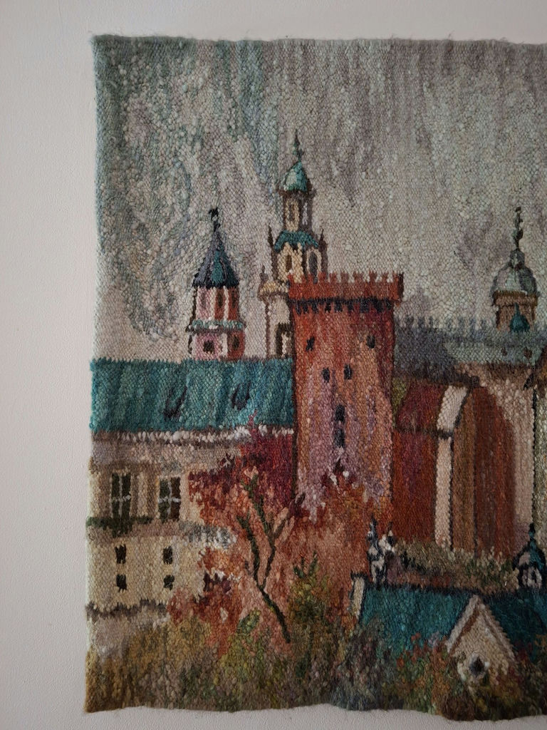 Woven Cityscape Wall Hanging - image 2 of 8
