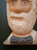 Hand-Carved Robert E Lee Wooden Bust Wall Plaque - thumbnail 5 of 7
