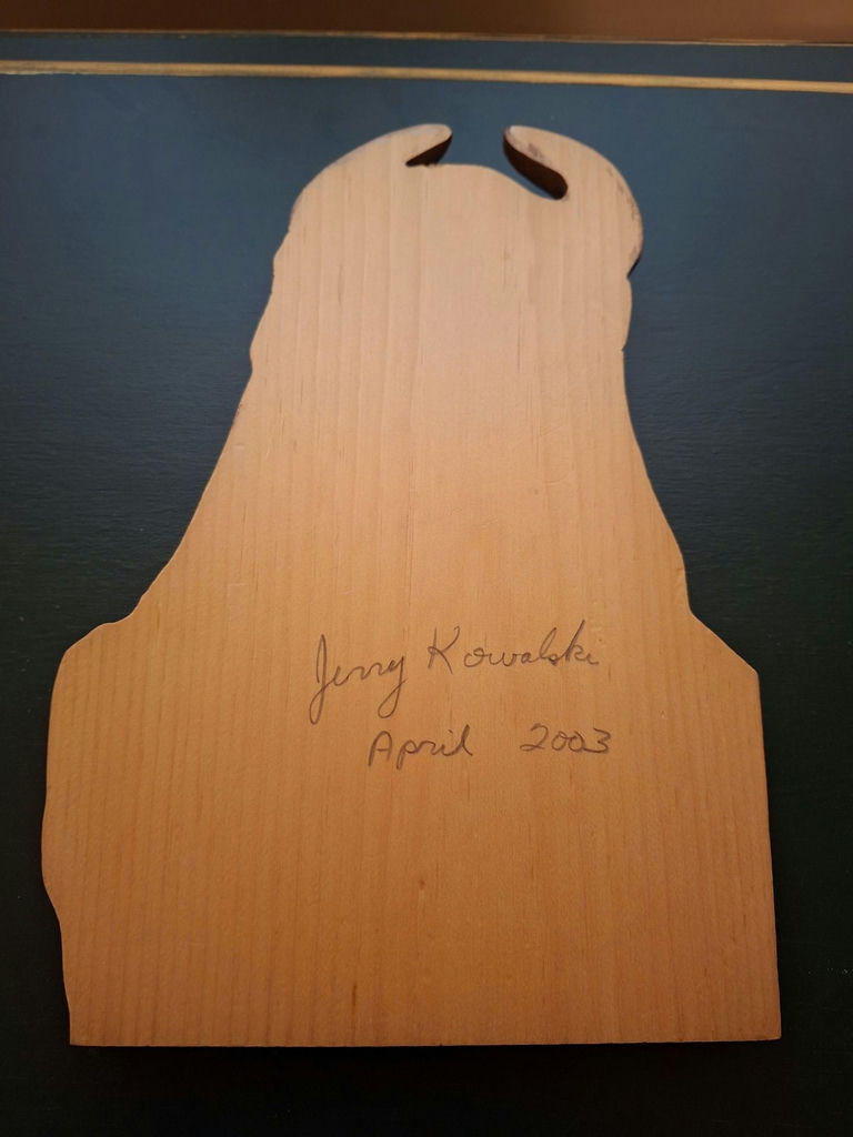 Hand-Carved Wooden Native American Wall Plaque, SIGNED - image 5 of 5