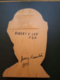 Hand-Carved Robert E Lee Wooden Bust Wall Plaque - thumbnail 7 of 7