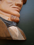 Hand-Carved Wooden Portrait Wall Plaque, Jefferson Davis - thumbnail 6 of 7