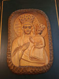 Hand-Carved Religious Wooden Wall Plaque - thumbnail 1 of 8