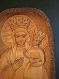 Hand-Carved Religious Wooden Wall Plaque - thumbnail 2 of 8