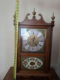 Vintage Wooden Mantle Clock with Pendulum - thumbnail 5 of 8